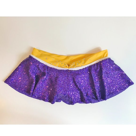 Dallaswear Uniforms Skirts La Lakers Cheerleader Laker Girls Sequin
